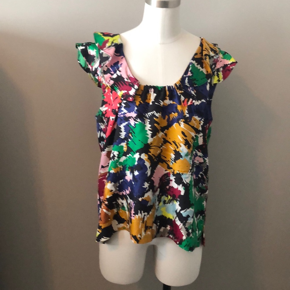 Jcrew top, size 12 , 100% silk